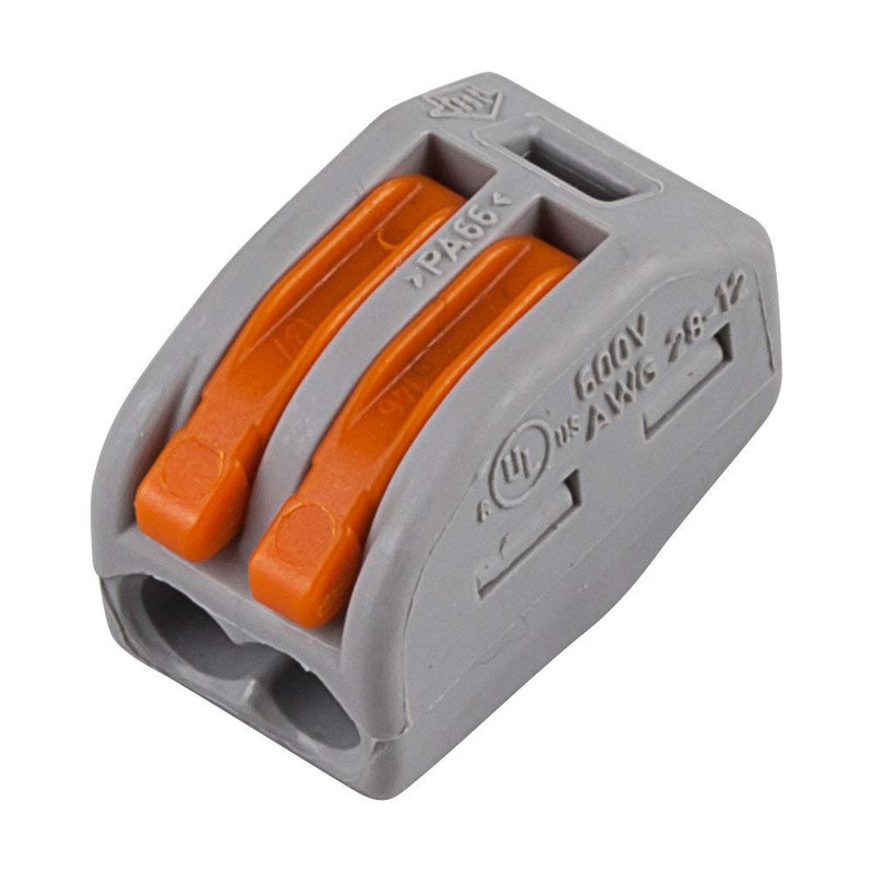 222-412 Lever-Nuts 2 Conductor Compact Connectors 10 PK
