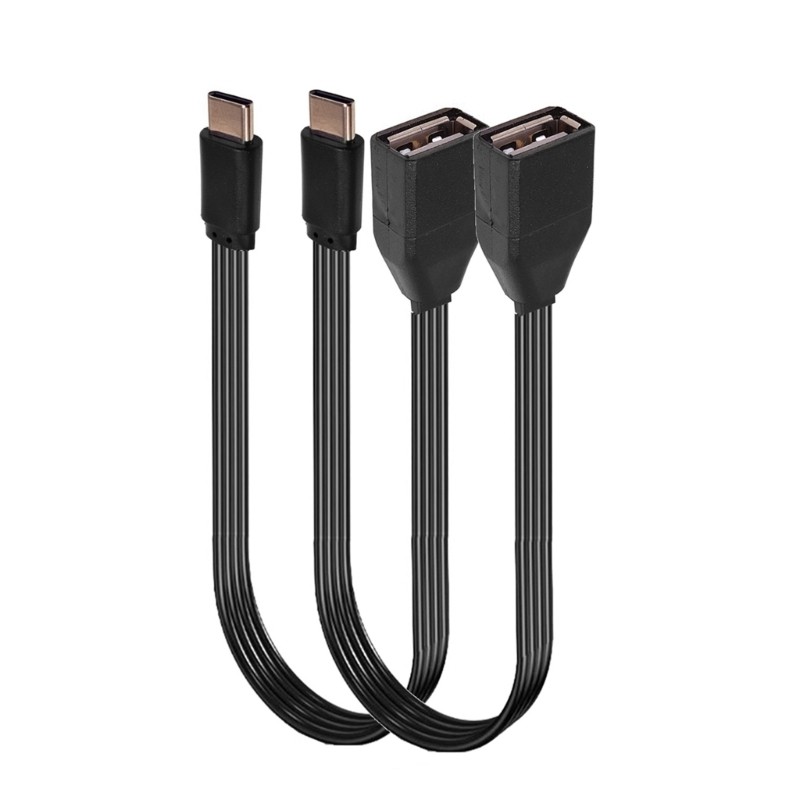 Thin 1.5mm Right Angle/Straight Type C to USB Female OTG Data Transfer Cable gallery