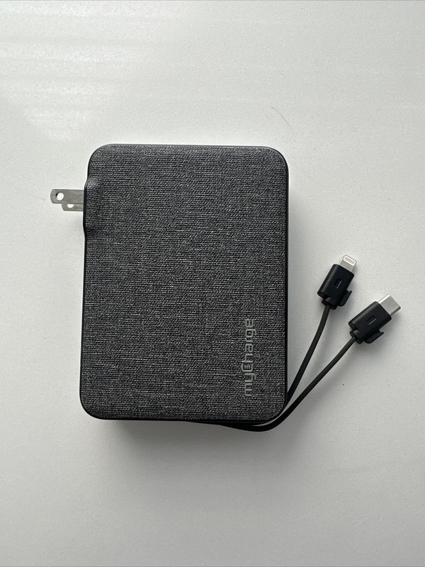 MyCharge Power Hub Max All-in-One Portable Charger 15,000mAh, Type A and C Cords