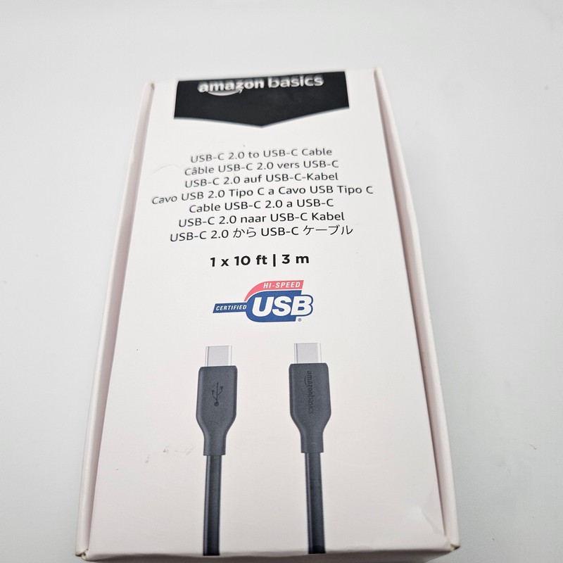 Amazon Basics USB-C 2.0 to USB-C Cable 10 Feet Phone Charger Adapter