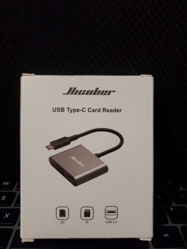Hicober USB C to SD Card Reader, Micro SD Memory Card Reader, Type C to SD Card