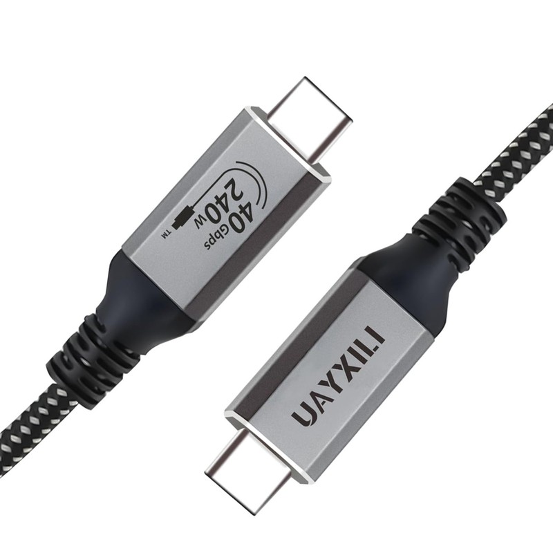 USB 4 Cable 240W Fast Charging 40Gbps Data Transfer 8K@60Hz