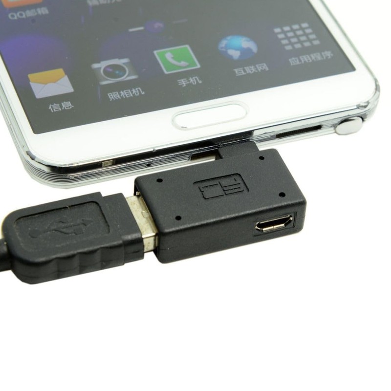 chenyang Micro USB OTG Power Adapter 2 in 1 Male to Right Angled gallery