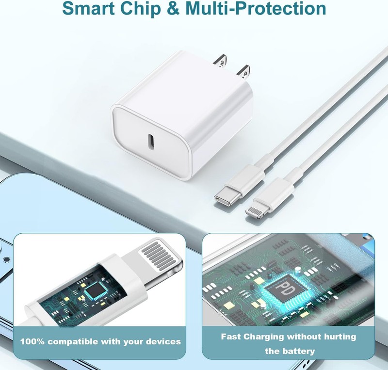 iPhone Charger Fast Charging,iPhone Fast Charger 2Pack Type C Fast Charger Bl... gallery