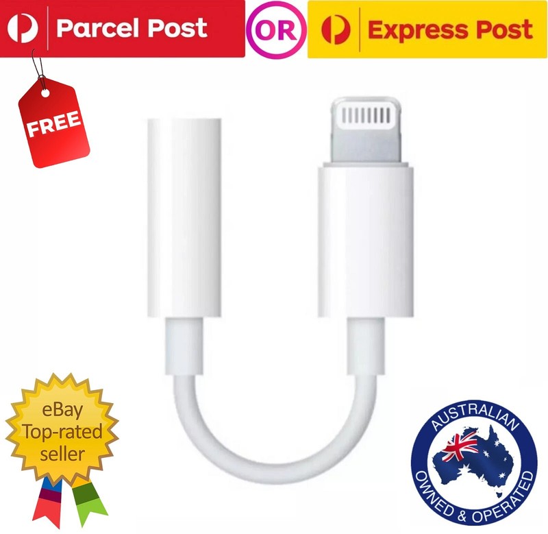 IPHONE TO AUX 3.5mm Adapter for iPhone 7 8 9 X 11 12 13 14 15- FREE TRACKED POST