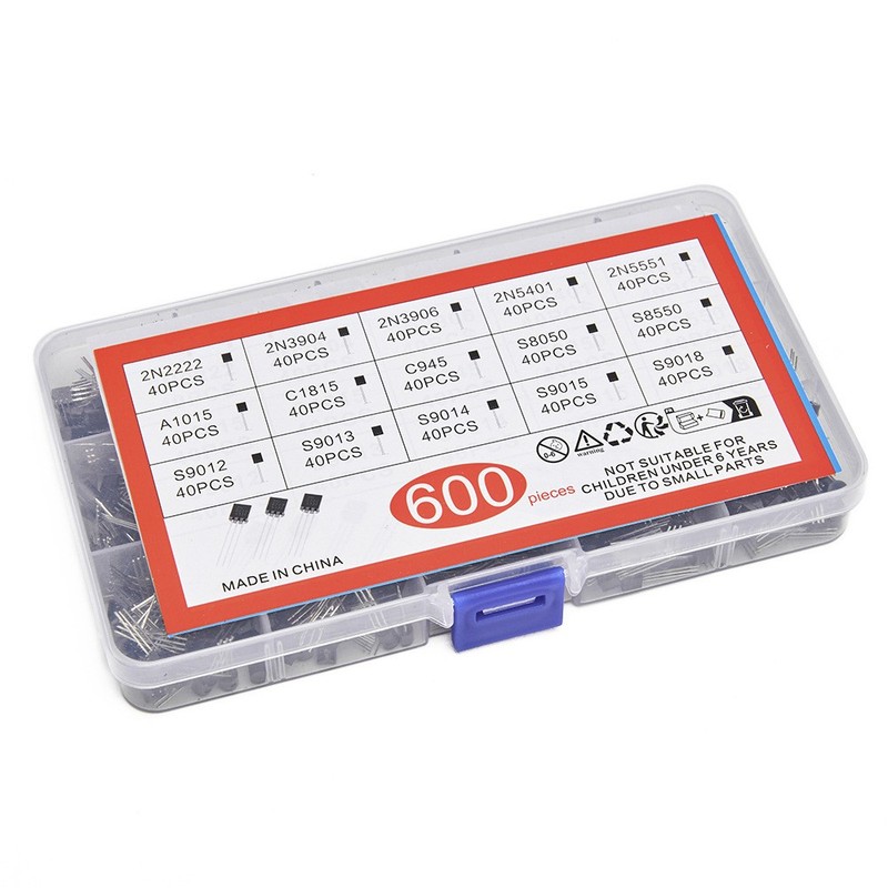 TO-92 Assortment NPN PNP DIY kit 15 value 600pcs Transistor gallery