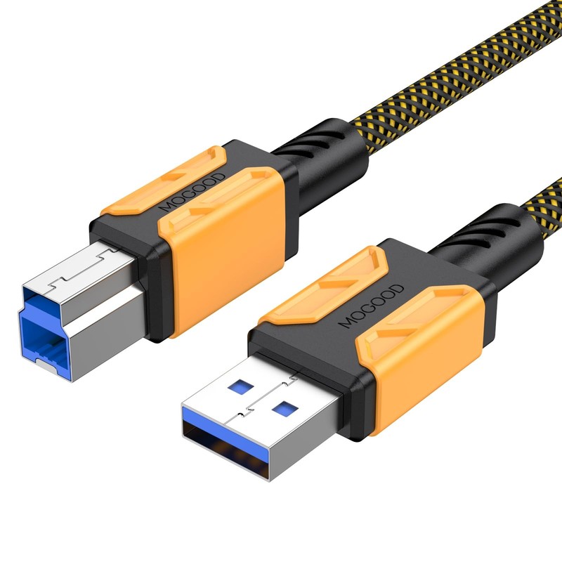 6.6ft USB 3.0 to B Printer Cable Superspeed Type A to B for Docking Station