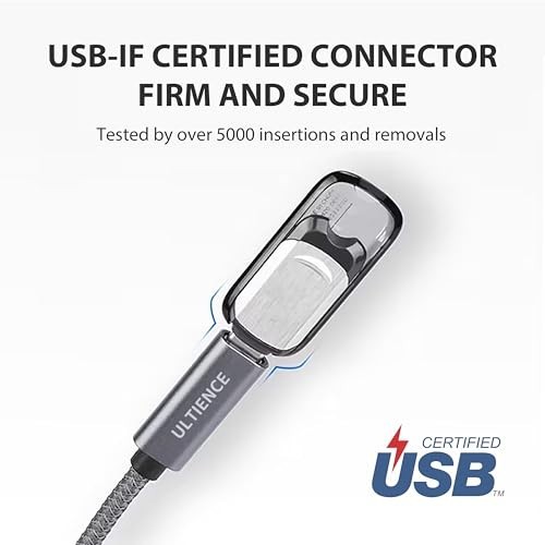 USB C Adapter 10Gbps 60W Fast Charging USB A to USB C Female Connector for gallery