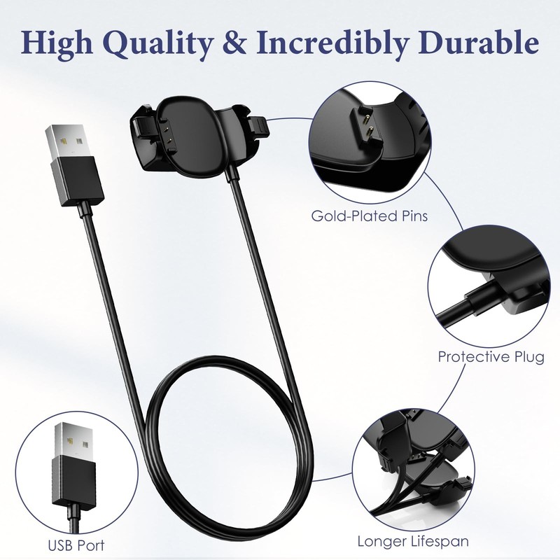 4 Pack Magic Band Charger Compatible with Disney-Magic Band Plus, 3.3ft Repla... gallery