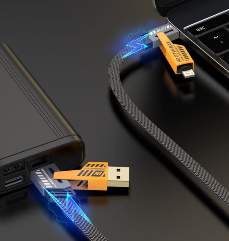 Mech Porcelain Data Cable 4-in-1 Super Fast Charging PD27W Dual Type-C65W Fast C gallery