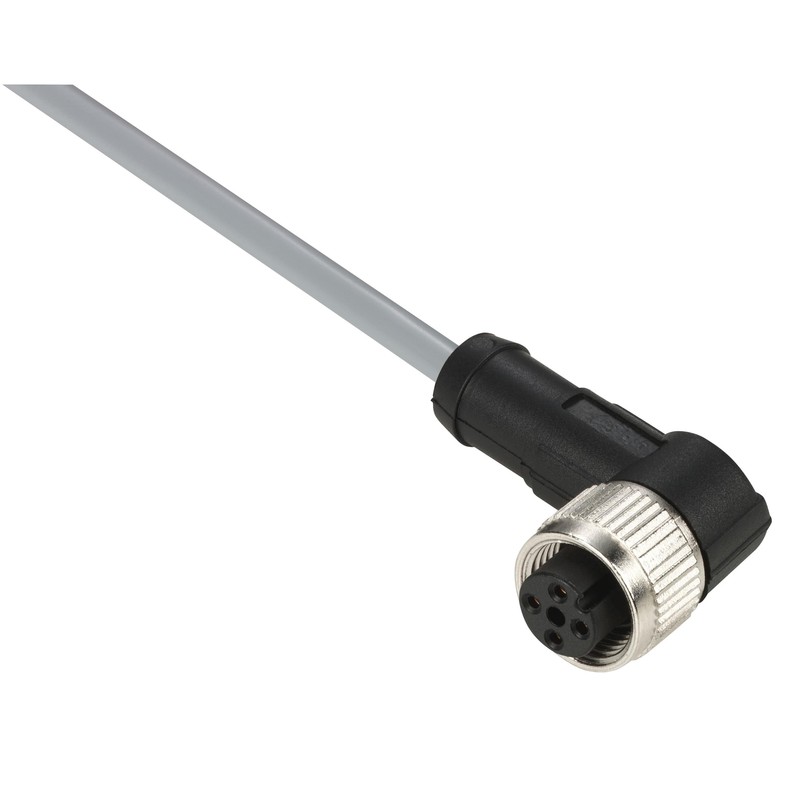XZCPV1241L2 Pre-Wired 90 Degree Elbow M12 4 Pins Female Connector Cable