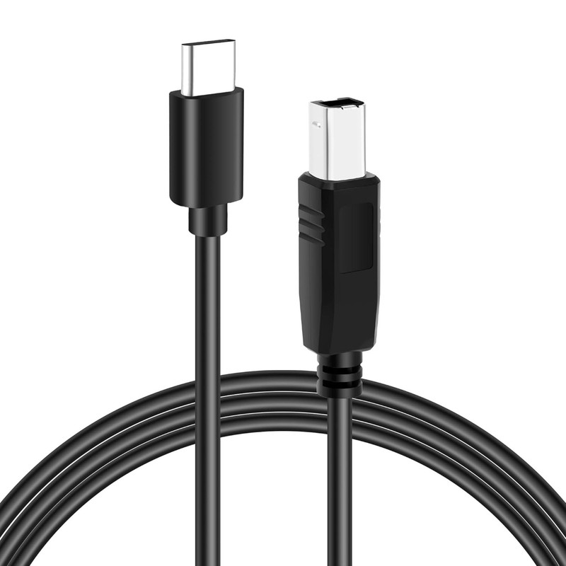 Flexible USB C to USB B Printer Cable 6ft Data Transfer for MacBook Pro gallery