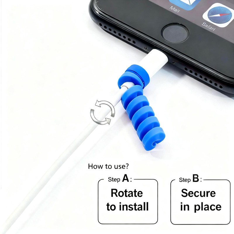 18 Pcs Multi Color Cable Protectors for iPhone iPad Charger Cord Savers gallery