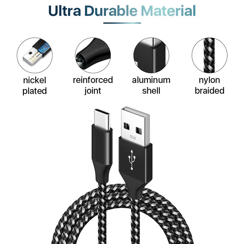 Heavy Duty Micro USB Fast Charger Data Cable Cord For Samsung Android HTC LG Lot gallery