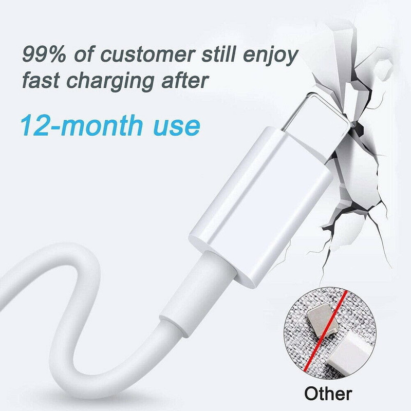 USB Charger Cable 3Ft/6Ft For iPhone 14 13 12 11 XR XS 8 7 6 5s SE Charging Cord gallery
