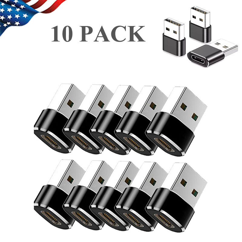 10 PACK USB C 3.1 Type C Female to USB 3.0 Type A Male Port Converter Adapter gallery
