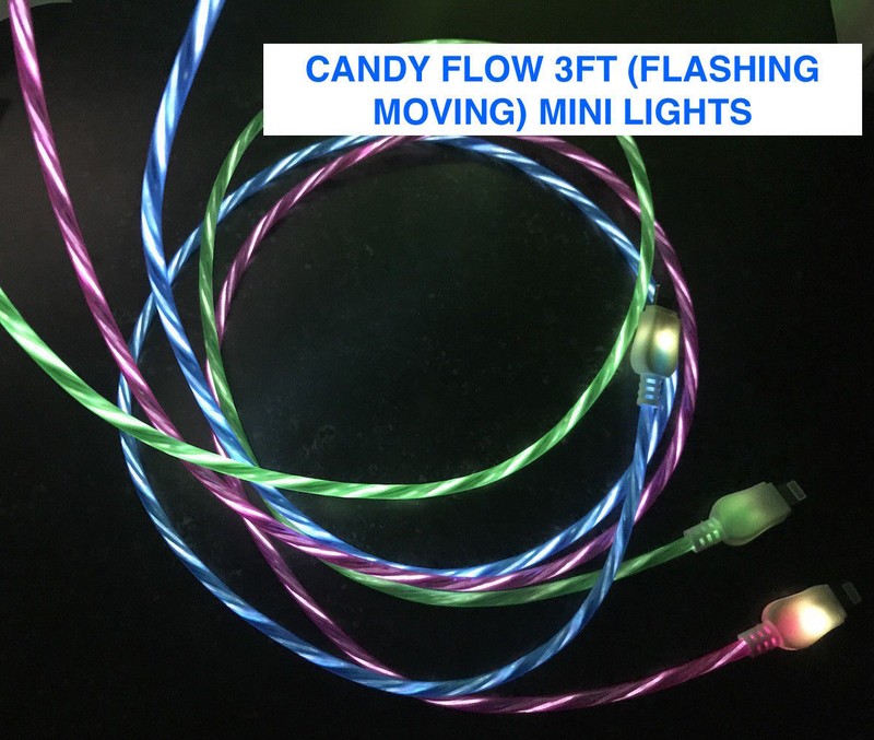LIGHTED LED phone charger data cable for SAMSUNG LG HTC ZTE NOKIA GOOGLE gallery