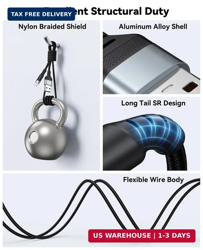 25ft USB C Cable Fast Charging 12W, Extra Long USB A 2.0 to USB-C Charge Cord 25 gallery