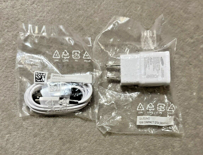Samsung Mini Micro USB cable 1.2 and Samsung Wall USB Adapter output 5.0V 2.0A