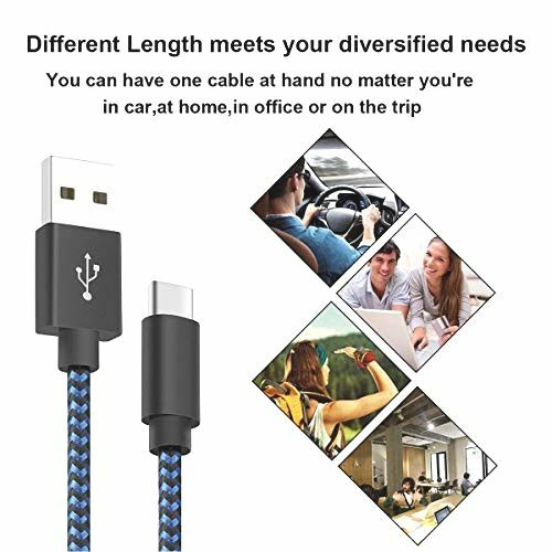 Vman mc02325 USB Type C Cable, USB C Fast Charger Cable 3 Pack(3Ft, 6Ft, 10Ft) N gallery