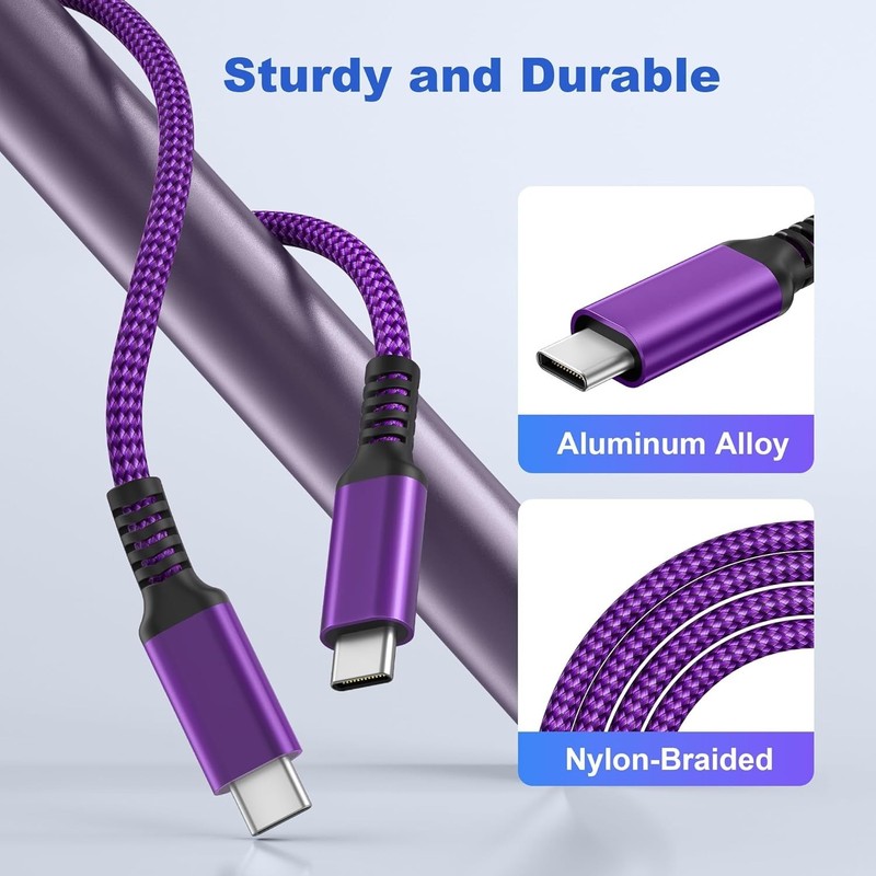 Basesailor for iPhone 17 16 Pro Max Charger Cable,USB C to USBC 60W Cable 10ft/2 gallery