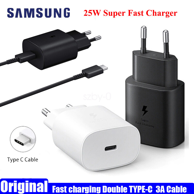 For Samsung 25W Super Fast Charger Adapter USB-C Cable Galaxy S23 S23+ S23