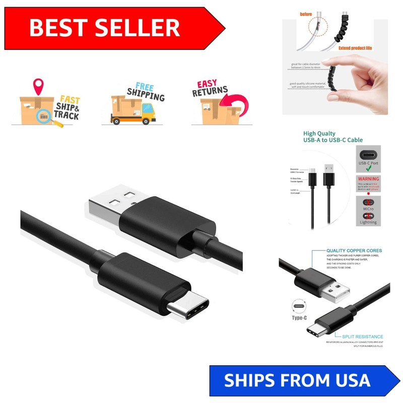 Travel-Friendly 3.3ft USB Type-C Charging Cable for Flashlights – Durable Design