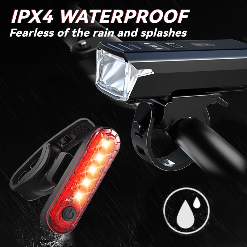 Bike Lights,Chasinglee USB Rechargeable Bicycle Lights, Super Bright 1200 Lum... gallery