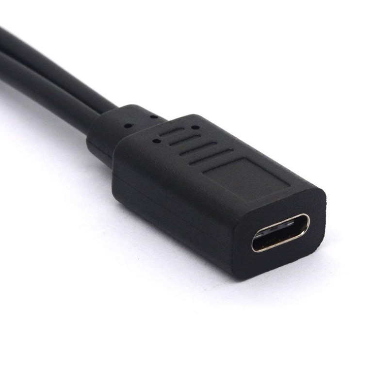 USB 2.0 Type C Female to Dual Micro USB Male Splitter Cable (2 Micro USB Spli... gallery