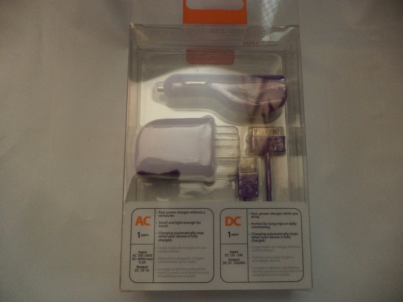 Reiko 3-In-1 Charger USB Data Cable Apple iPad,iPad2,iPad3,iPhone4/4G/4S Pink gallery