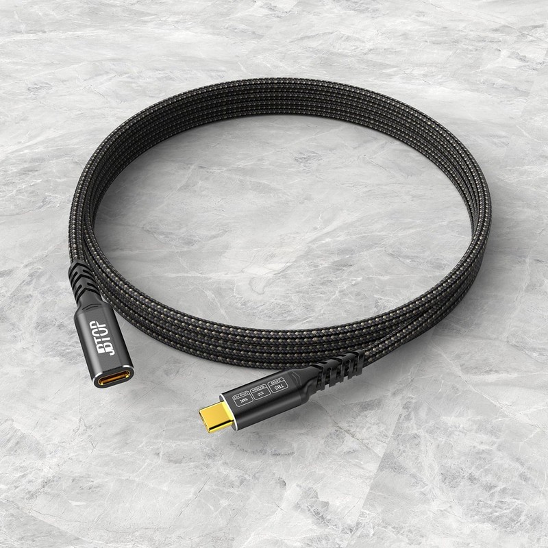 USB C Extension Cable 80Gbps 3.3ft, 240W Charging/80Gbps Data Transfer/16K Vi... gallery