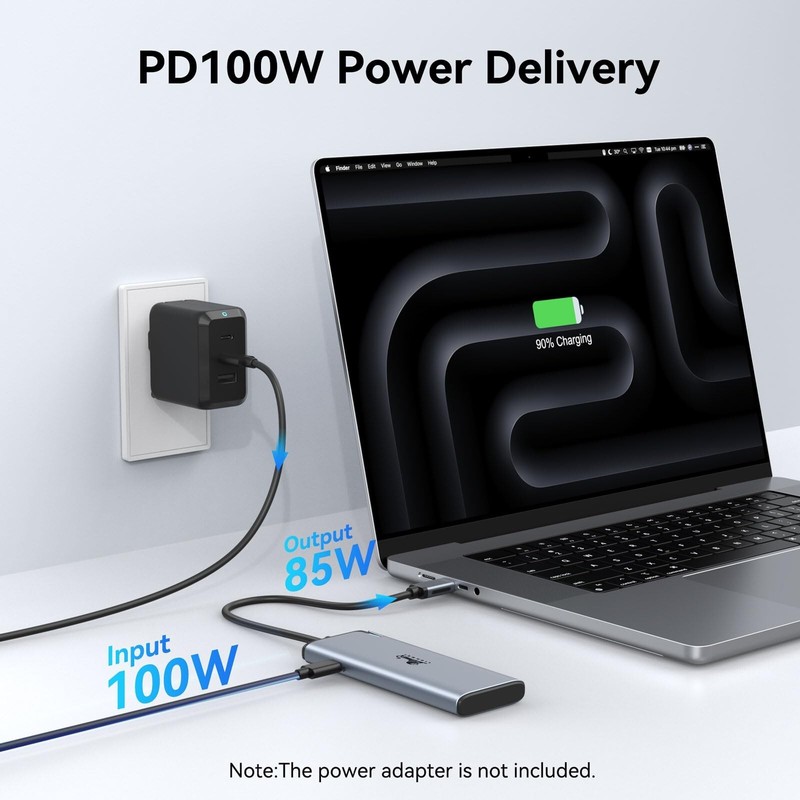 USBC to USBC Hub, LIONWEI USB C Splitter with Dual Type-C Video Output 4K@60H... gallery