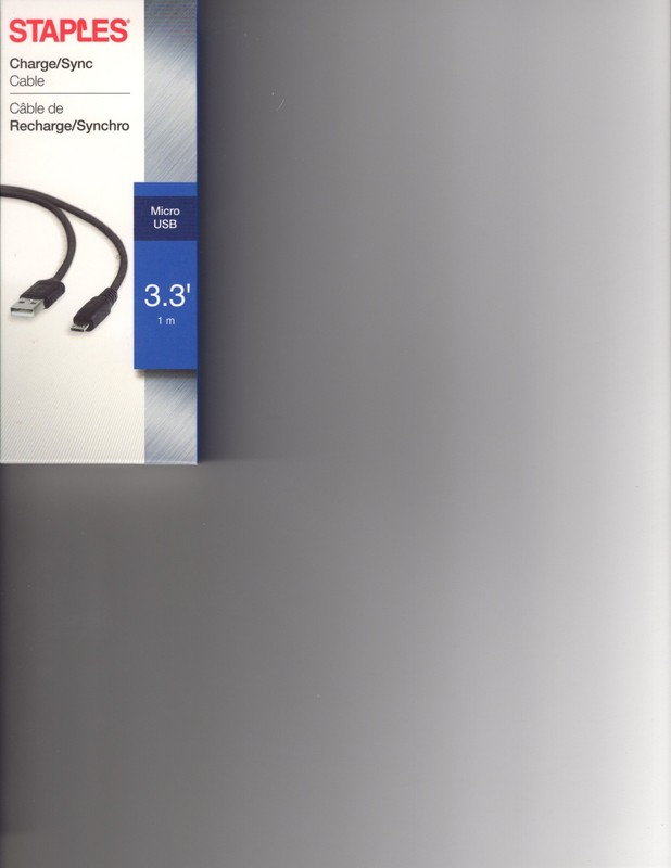 Staples Micro USB Cable – 1 Meter, Black