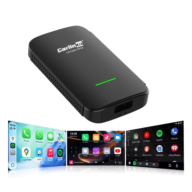 Wireless CarPlay & Android Auto Adapter CP2A 3-in-1 Android(2+16G) System for…