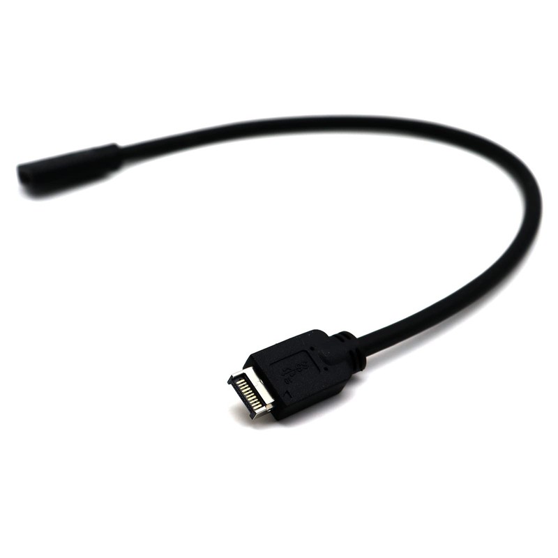 0.98 FT USB 3.1 Type E to Type C Front Panel Header Extension Cable, M to F gallery