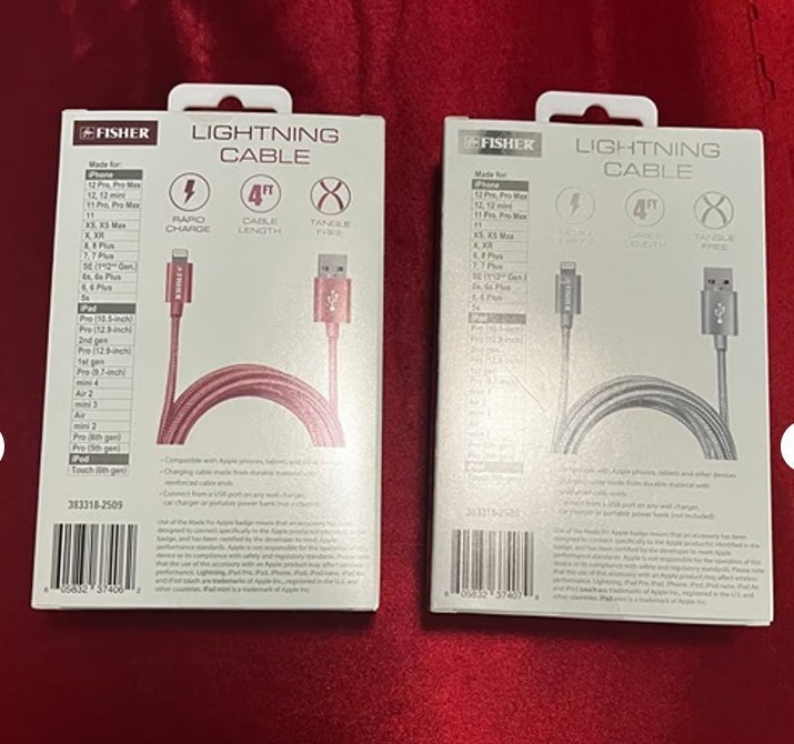 Fisher 4ft Nylon Braided Cables (2 Pack) gallery