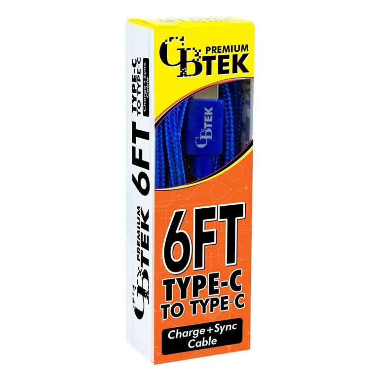 CBTEK 6ft Type C to Type C Charging Cables gallery