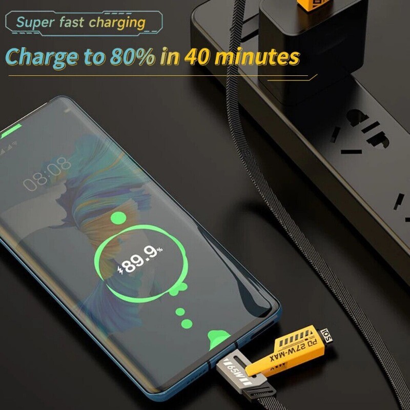 4 in 1 Fast Multi Function Charging Charger Cable For Samsung Z Fold5/4/3 Flip5 gallery