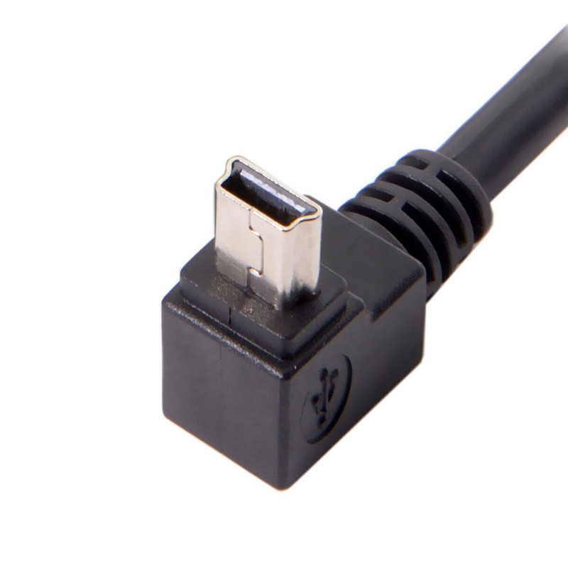 GPS Mini USB B TYPE 5P 90D Up Direct Angled Male to Female Extension Cable gallery