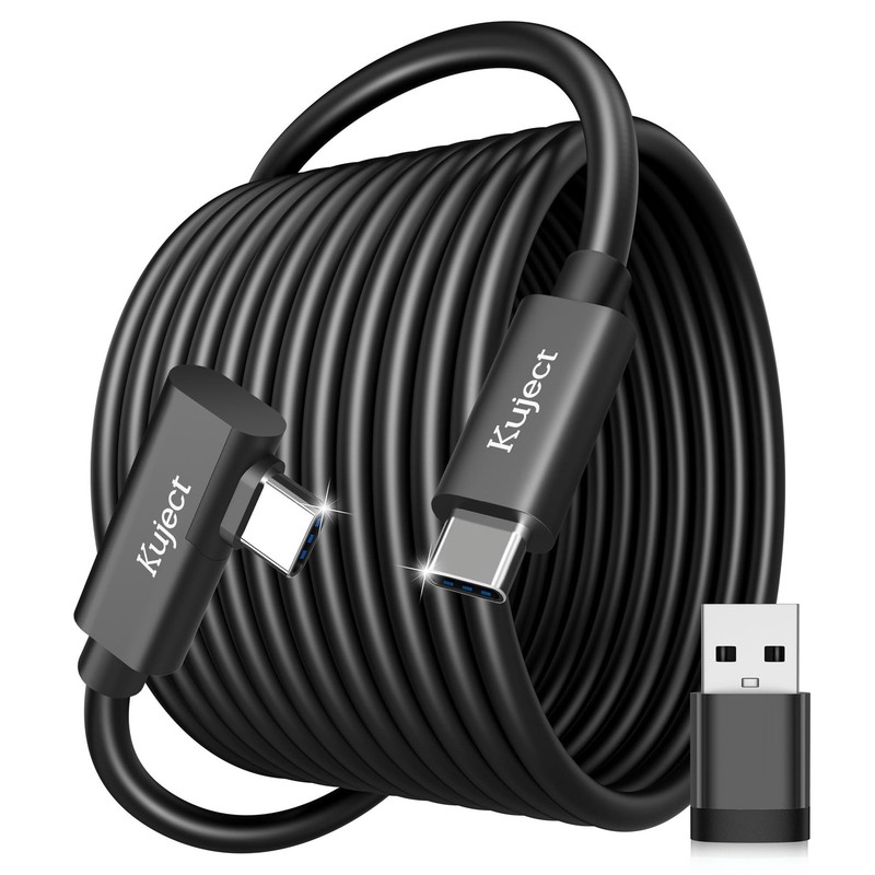 Kuject Link Cable 20FT Compatible for Quest 3S/3, Quest 2/Pro, Pico 4, VR Hea…