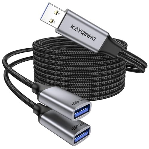 6.6ft USB 3.0 Y Splitter Cable - Dual USB Female Adapter for Data & Charging gallery