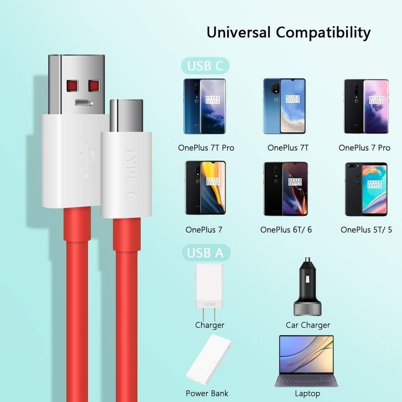OnePlus Charge Cable 6ft - Super-vooc & Warp Compatible gallery