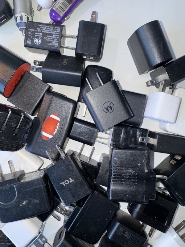 Lot of 55 USB Wall & Car Chargers – Mixed Brands – Untested – AS-IS gallery