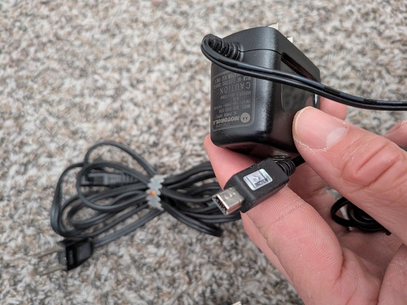Charging / AC Cable Lot - 9 Cables, Phillips, Samsung, Motorola Etc gallery