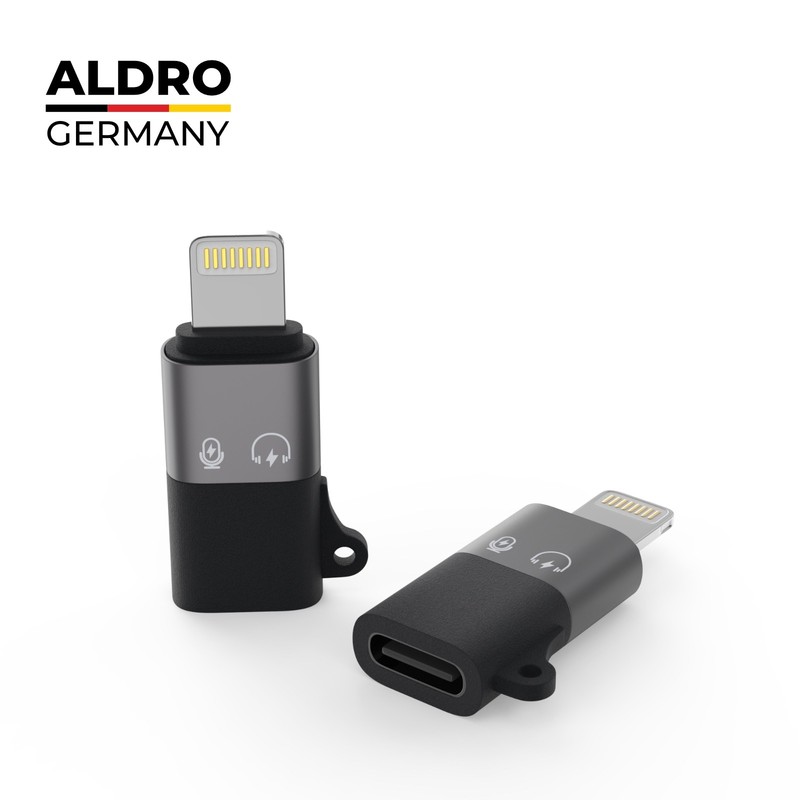 iOS iPhone to USB C Adapter OTG (2x) USB-C Adapter iPhone iPad Headphones