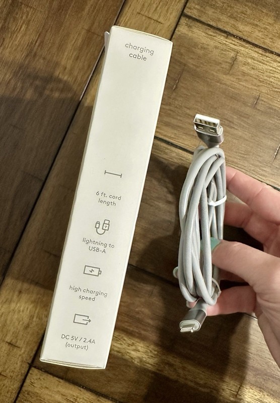 HeyDay USB-A Charging Cable. New in Box. 6ft Cord Length. gallery