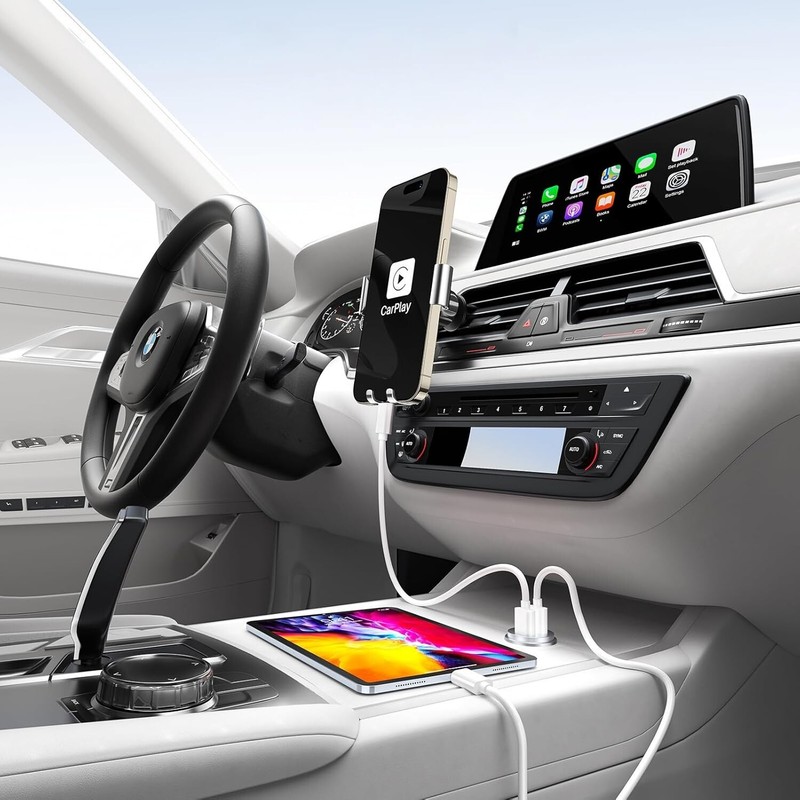 Car Carplay Woven Cable for Iphone 16 15 5FT USB a to USB C 3.2 Gen 2 gallery