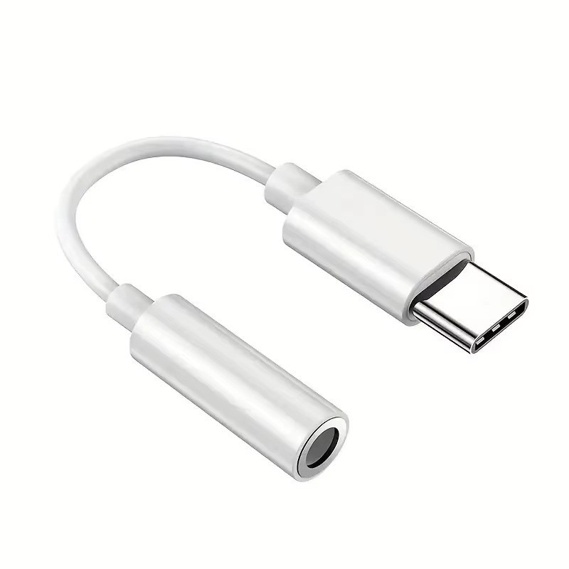 USB-C Audio Adapter Jack 3.5mm DAC Compatible for iPhone 15 16 Samsung Pixel