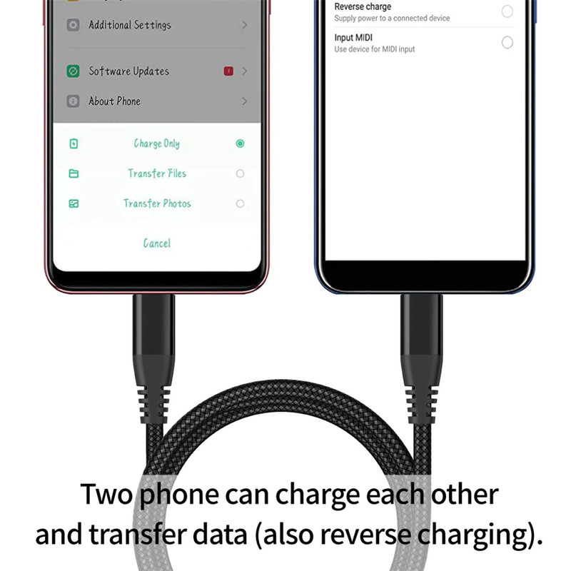60W Braided USB C Type-C Fast Charging Data SYNC Charger Cable Cord 3/6/10FT Lot gallery