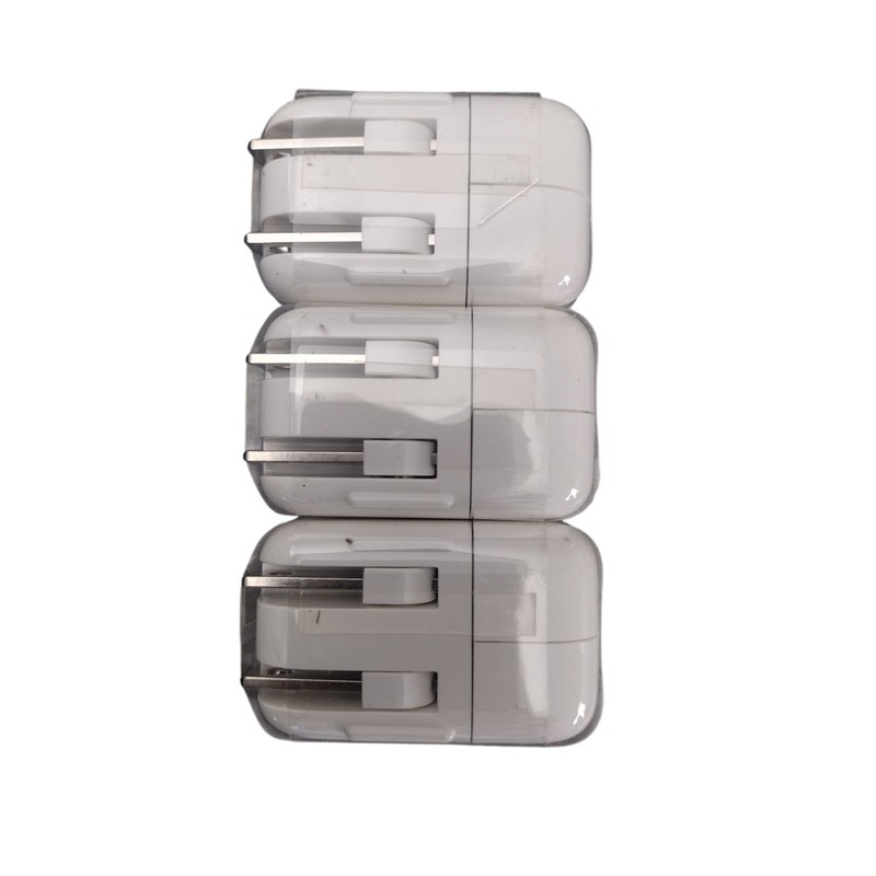 NEW Apple 10W USB Power Adapter - Genuine OEM White Wall Plug A1357 - Lot of 3 gallery